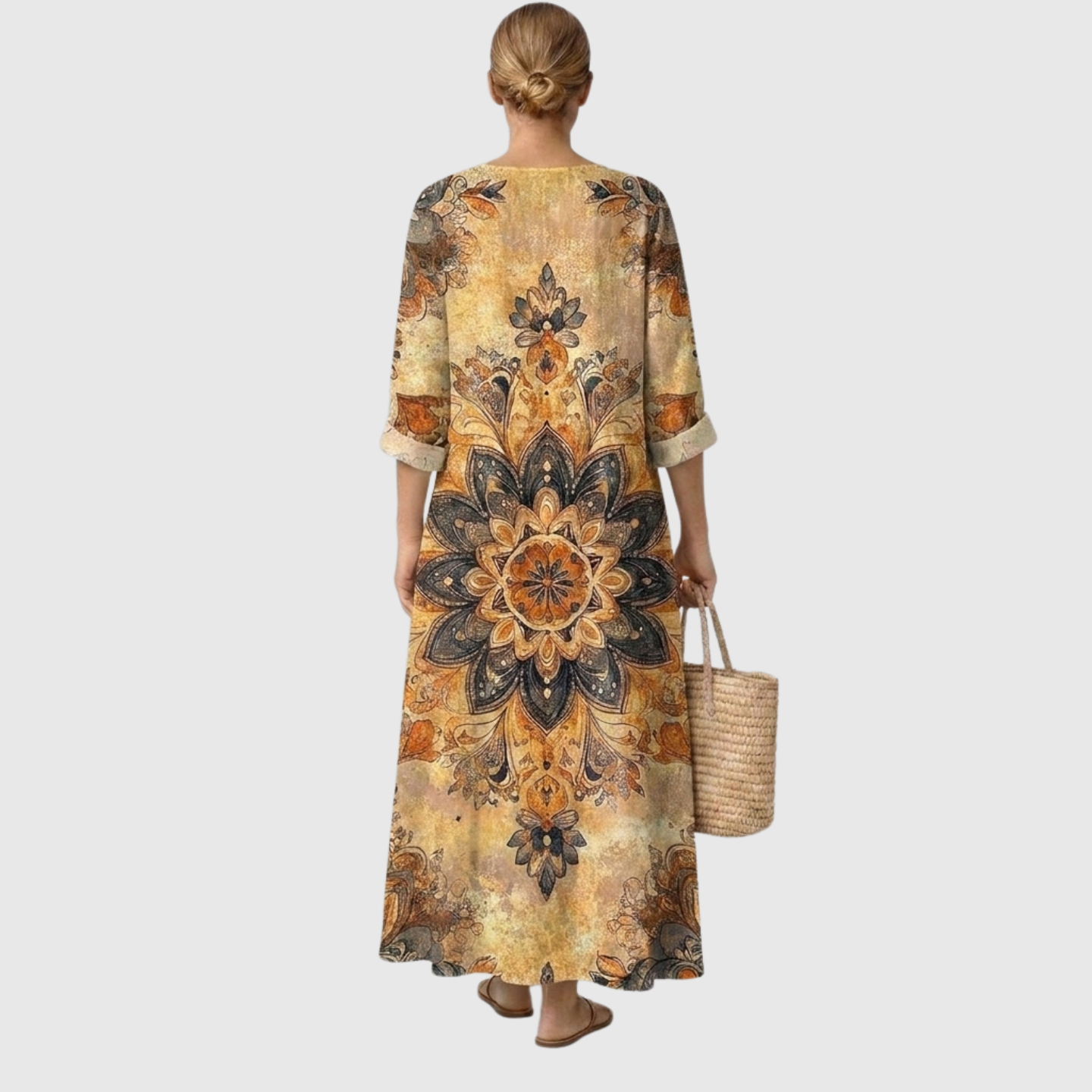 Dora™ | Elegant Floral Dress in Natural Style