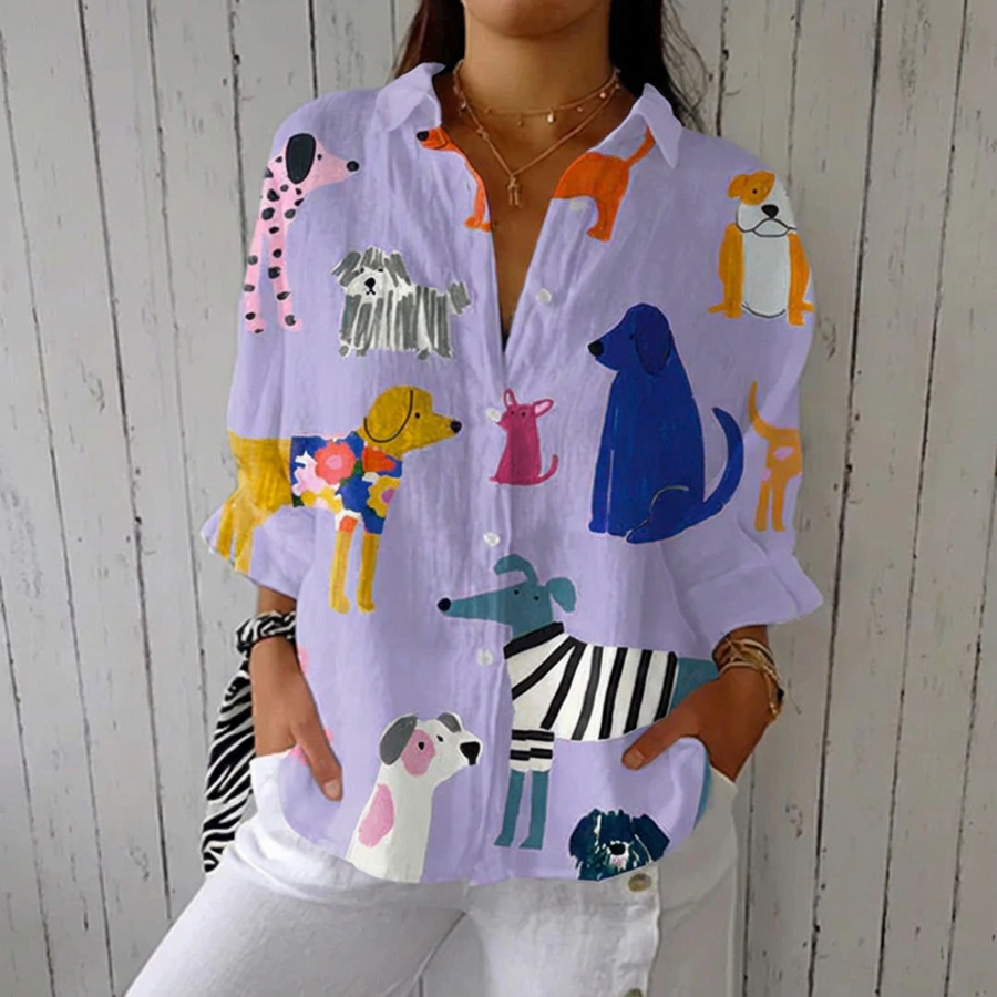 Florence | Playful Dogs Blouse