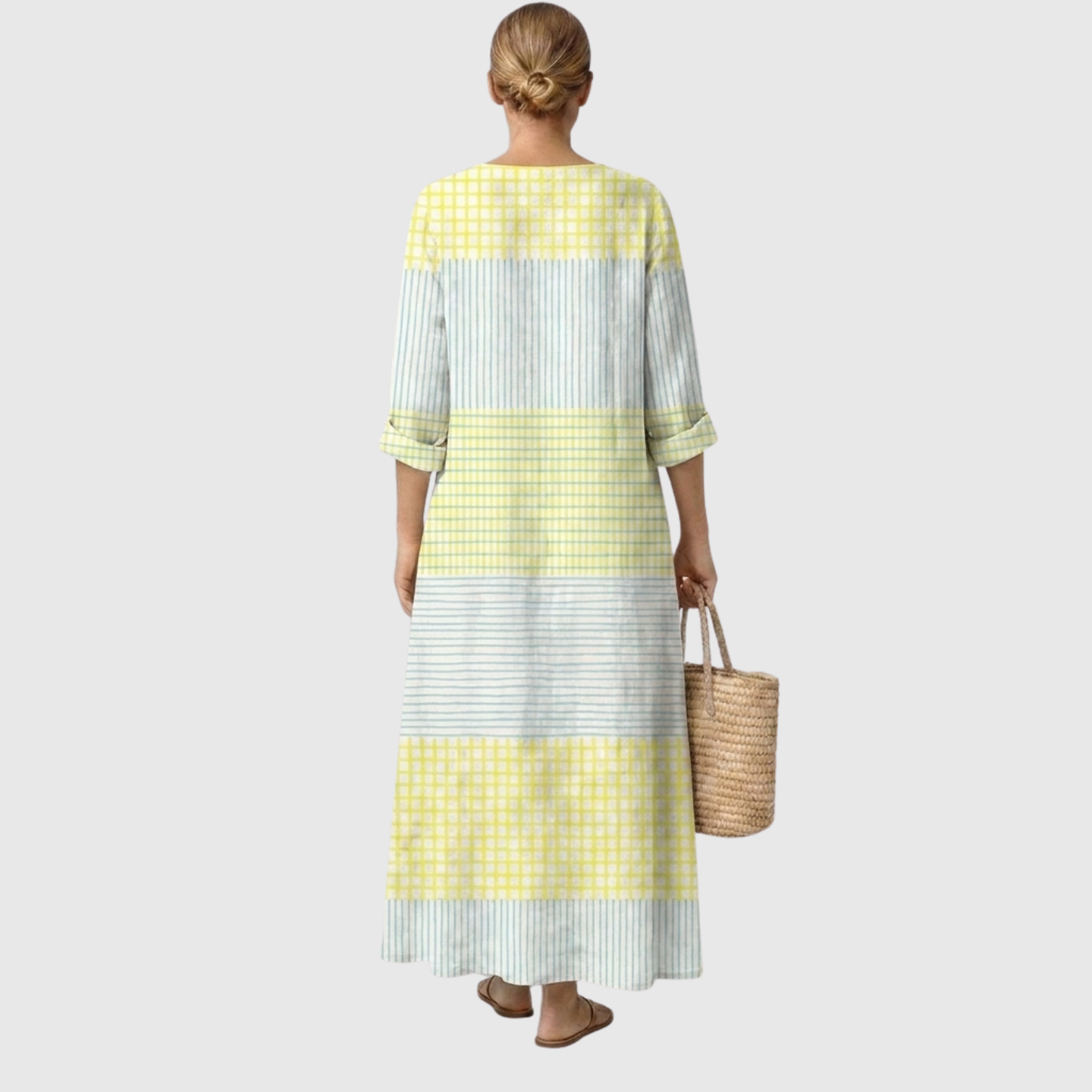 Olivia™ | Elegant Linen Dress in Natural Style