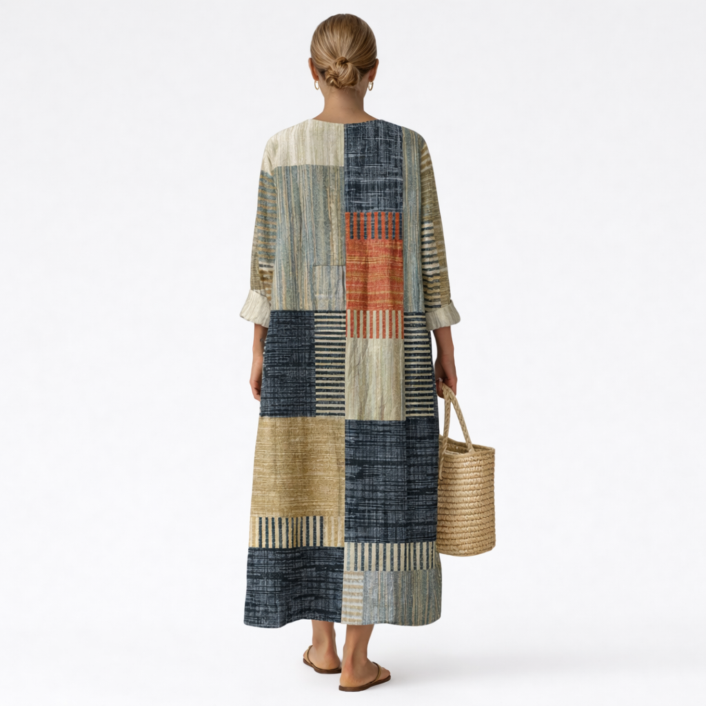 Anna™ | Chic Abstract Elegance Dress