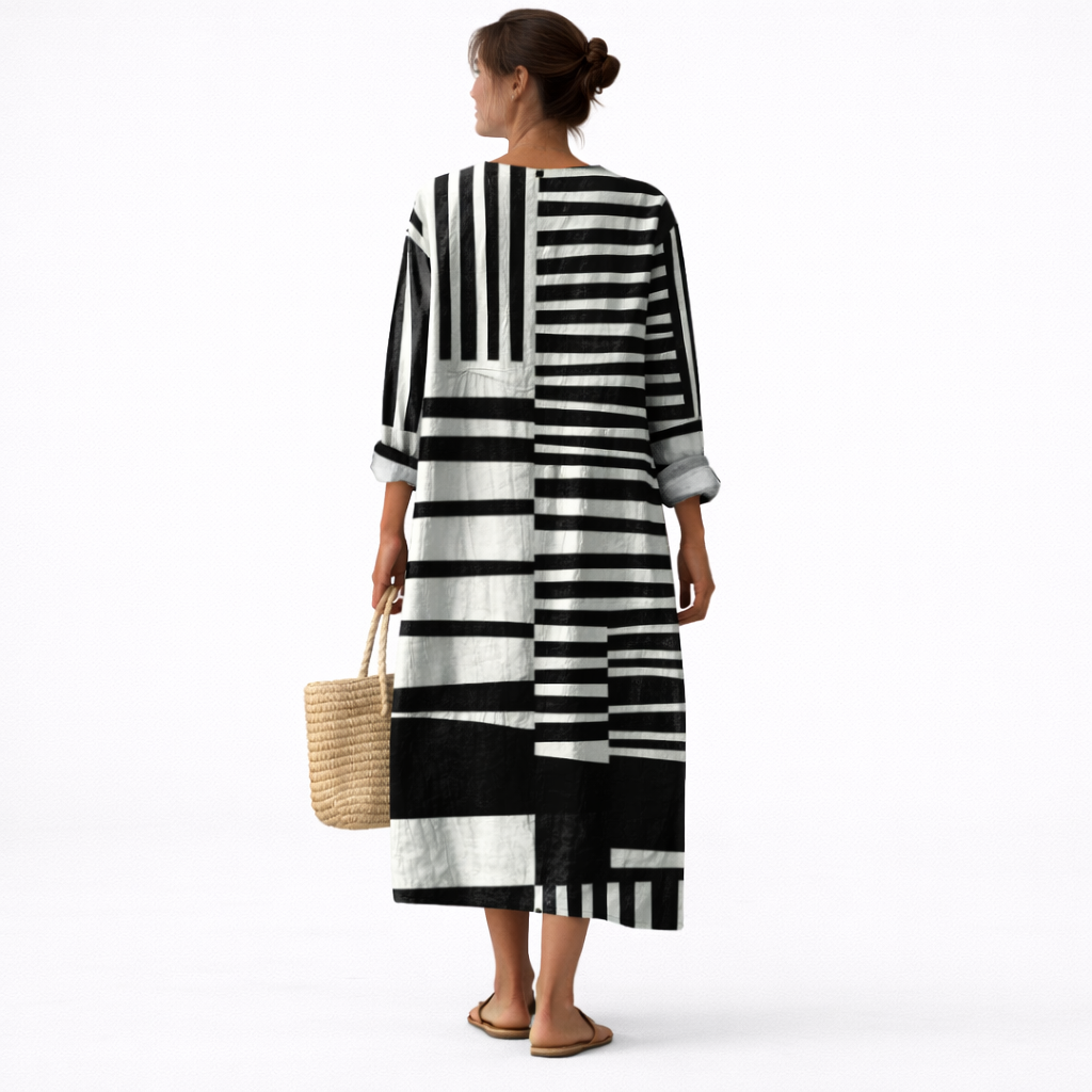 Lærke™ | Chic Graphic Dress