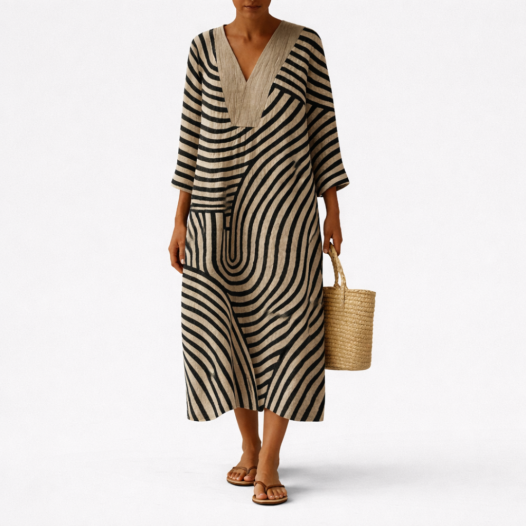 Freja™ | Chic Striped Dress