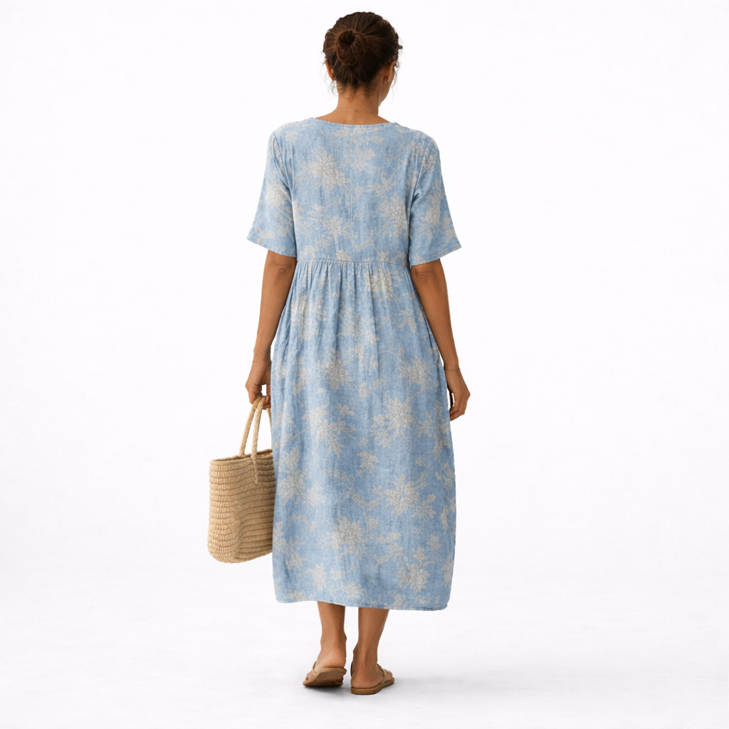 Alma™ | Chic Lagoon Elegance Dress
