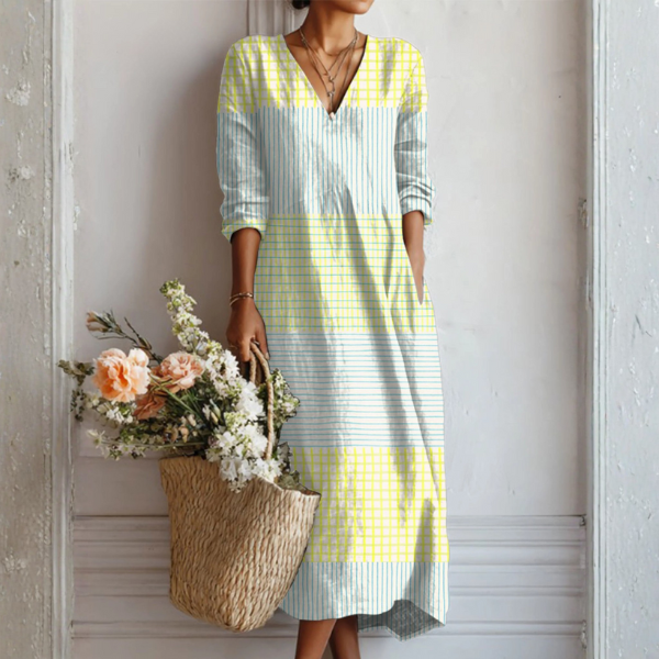 Olivia™ | Elegant Linen Dress in Natural Style