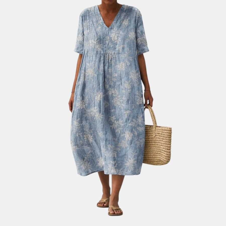 Alma™ | Chic Lagoon Elegance Dress