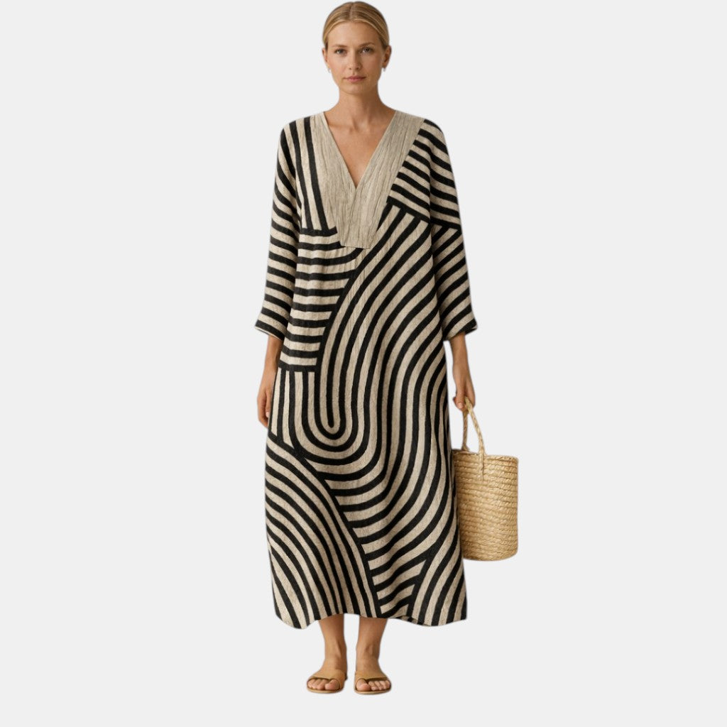 Freja™ | Chic Striped Dress