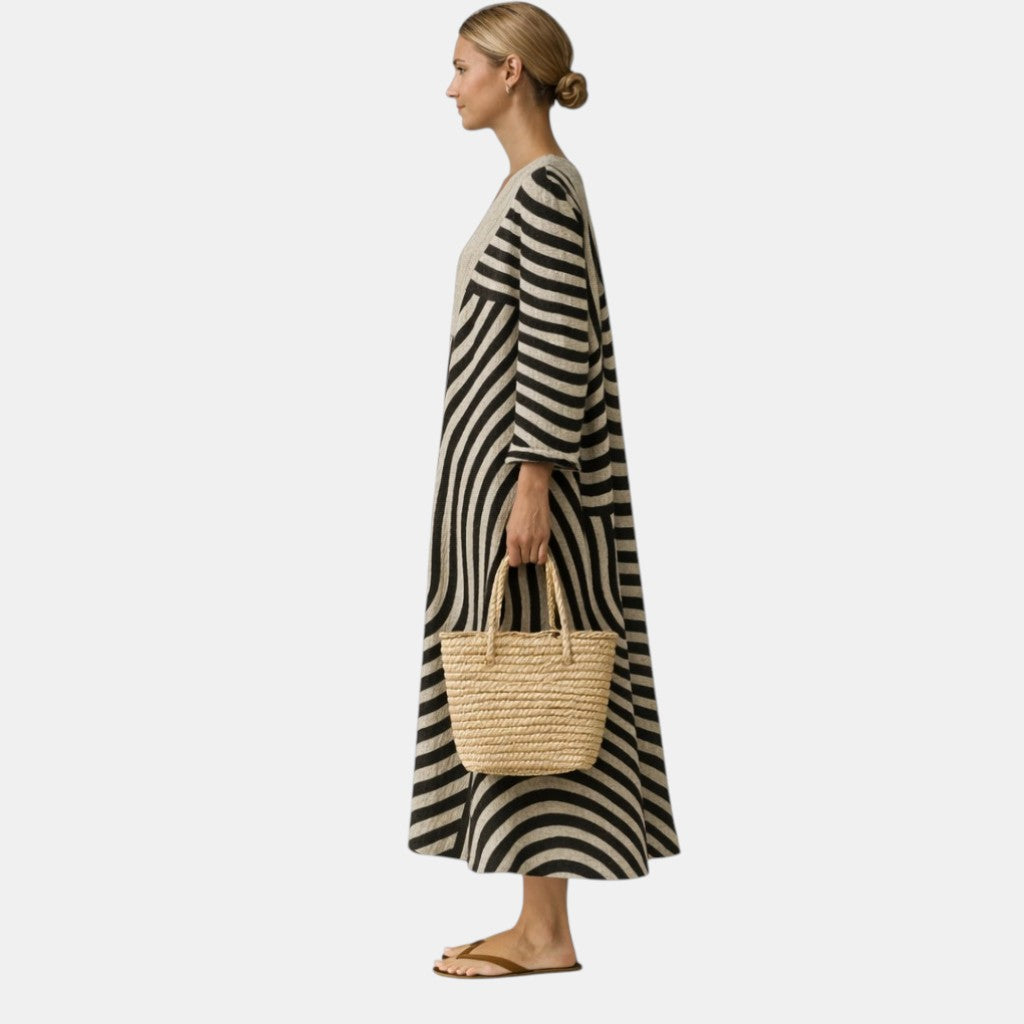 Freja™ | Chic Striped Dress