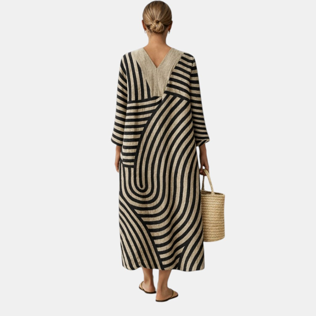 Freja™ | Chic Striped Dress