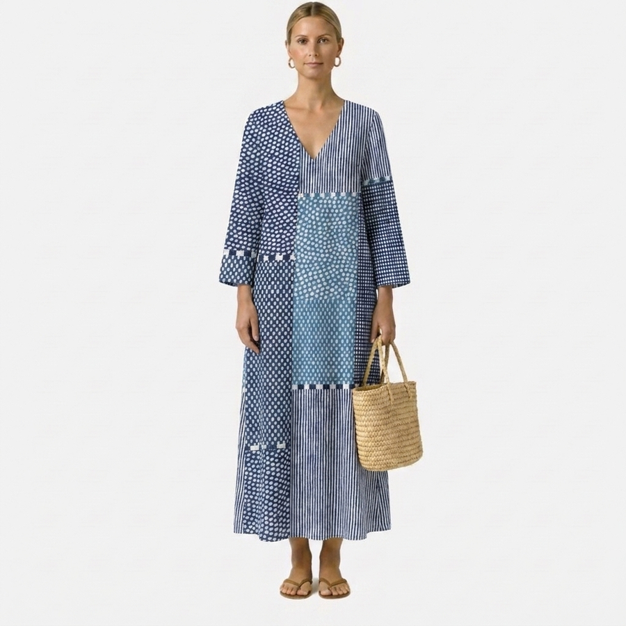 Esra™ | Elegant Floral Dress in Natural Style