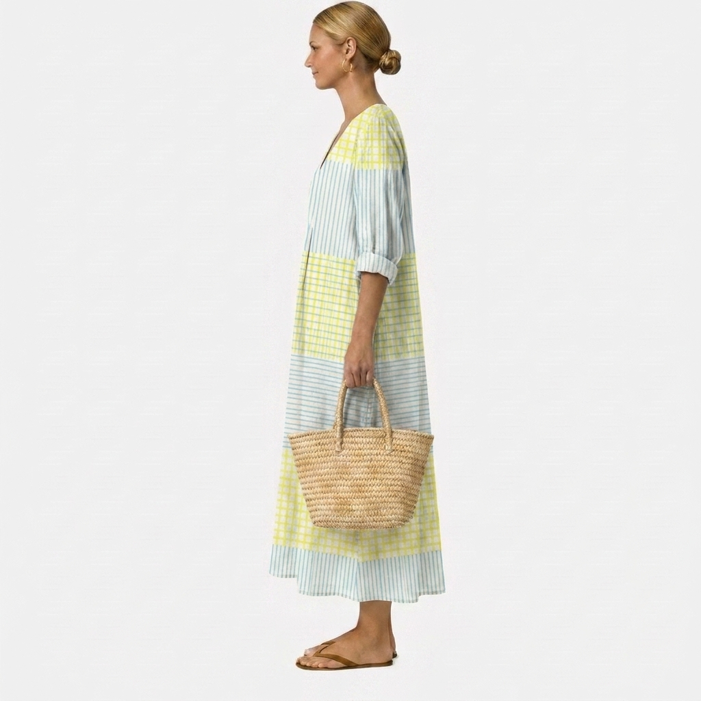 Olivia™ | Elegant Linen Dress in Natural Style