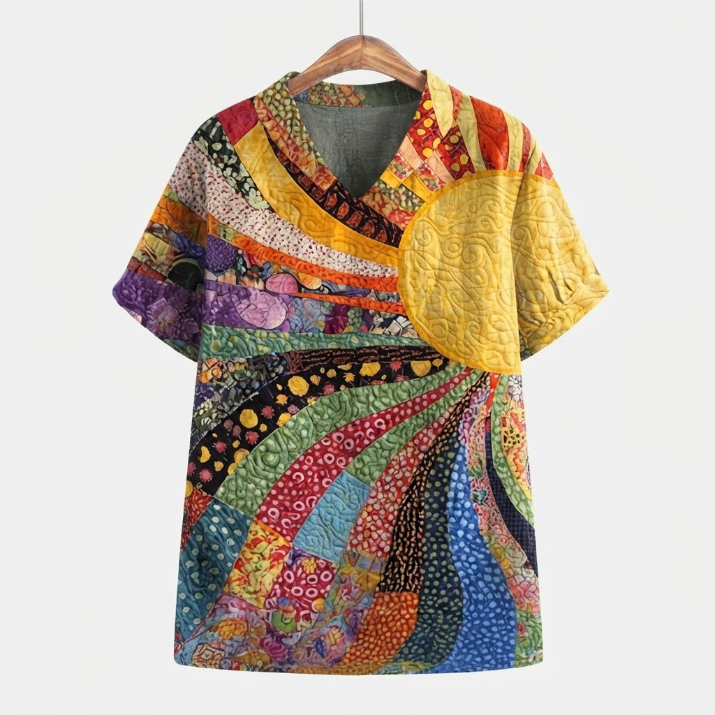 Marion | Sun-Inspired Patchwork Shirt