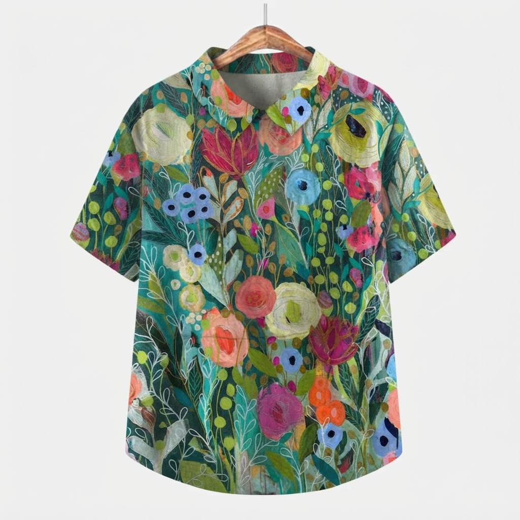 Noémie | Floral Watercolor Blouse