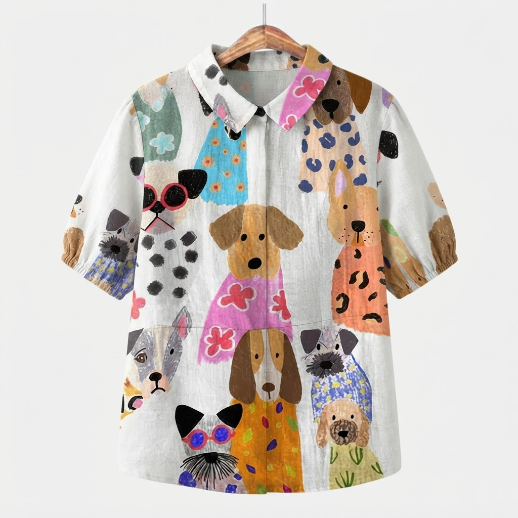 Valentine's Day Printed Dog Tee