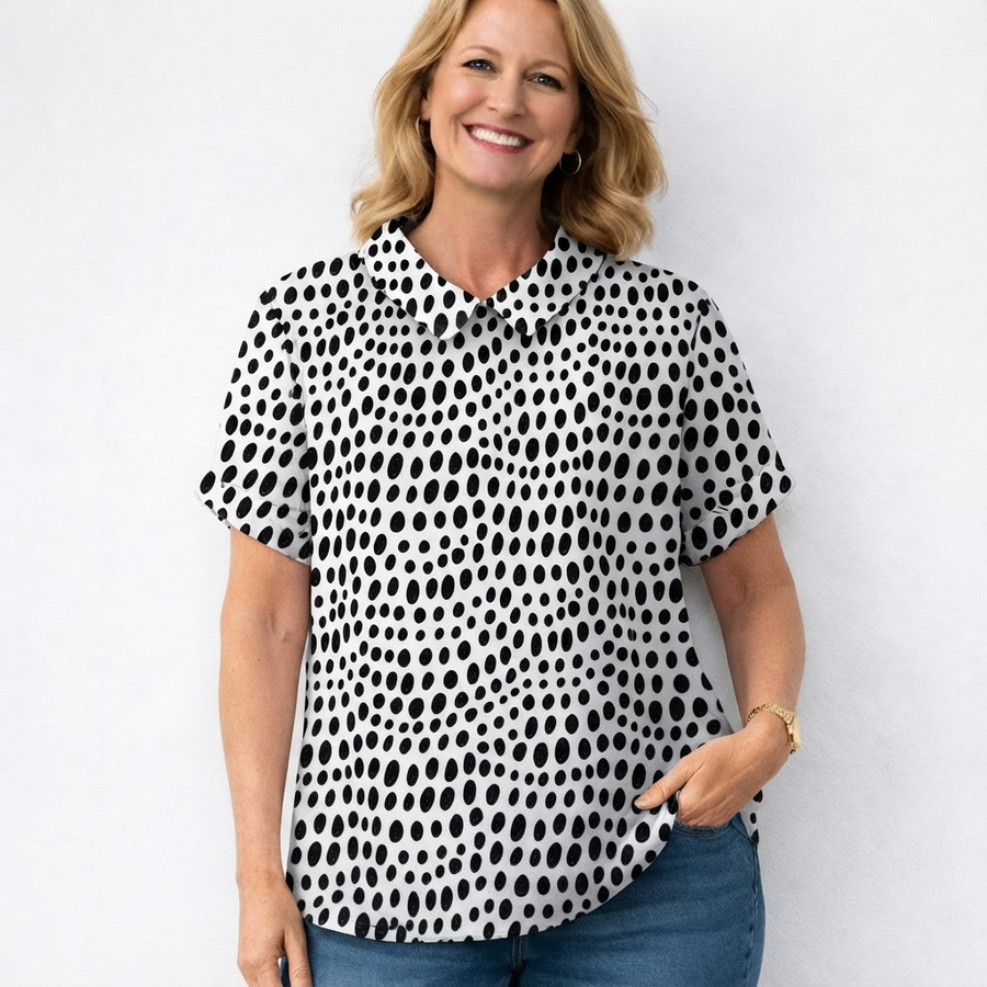 Agathe | Polka Dot Pattern Blouse