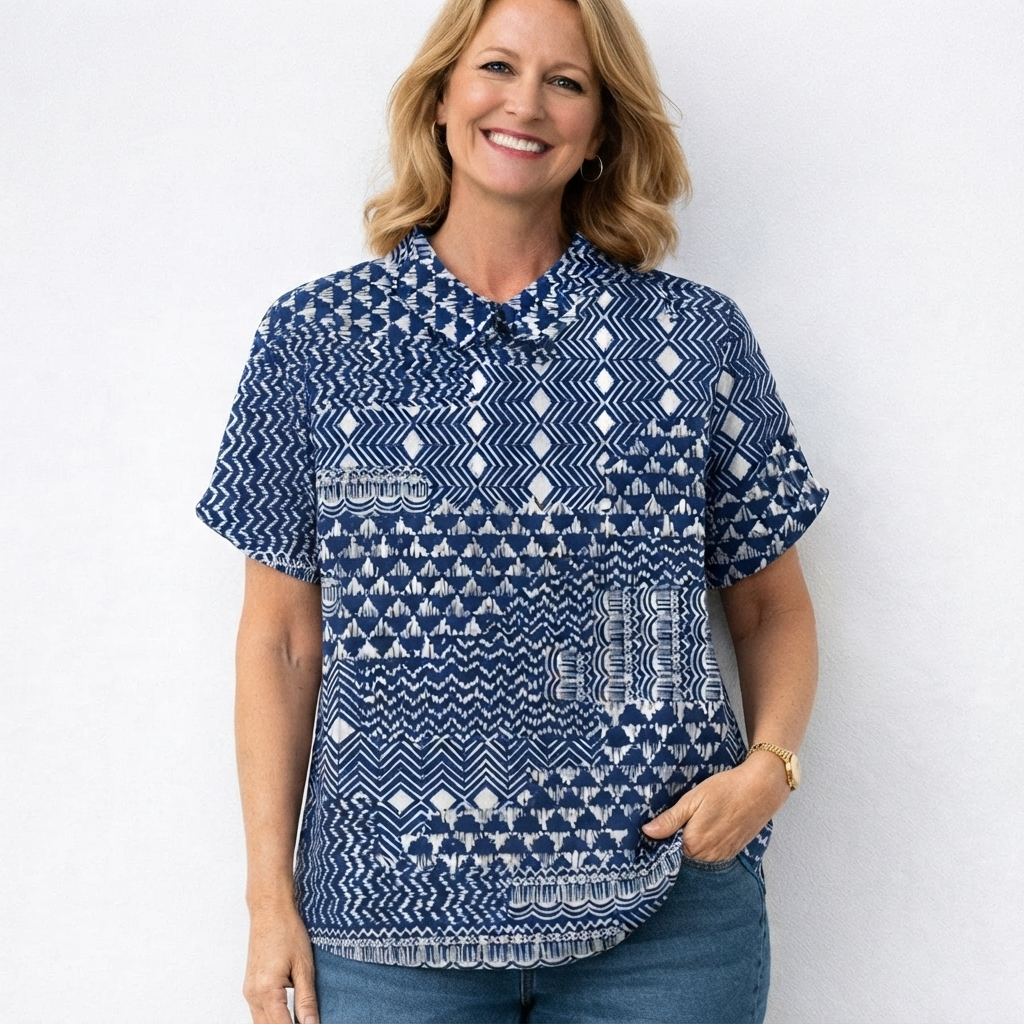 Amélie | Boho Chic Tribal Print Blouse