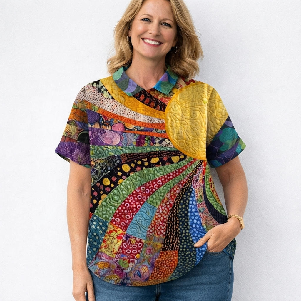 Marion | Sun-Inspired Patchwork Shirt