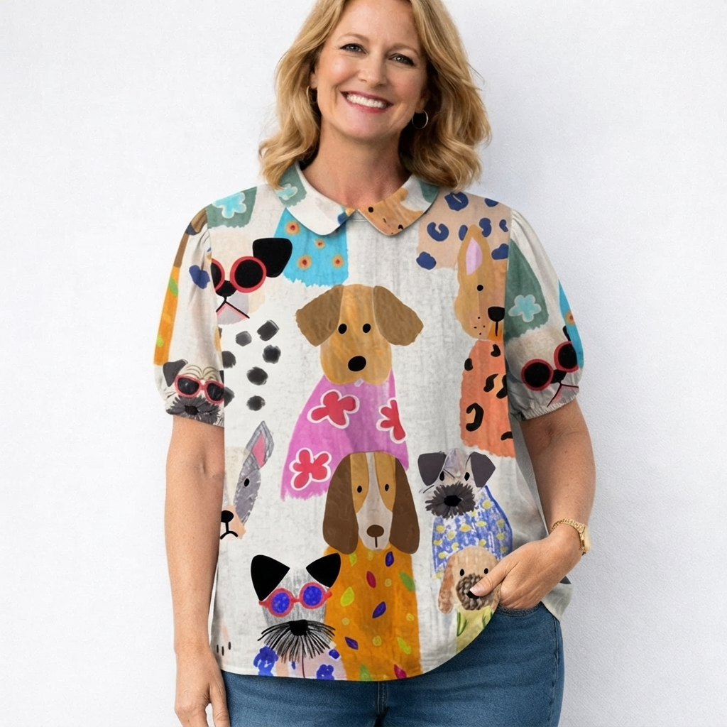 Valentine's Day Printed Dog Tee