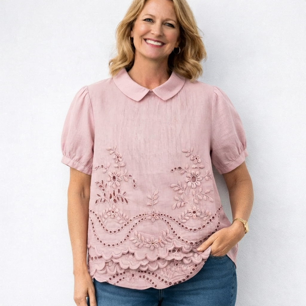 Adèle | Embroidered Top