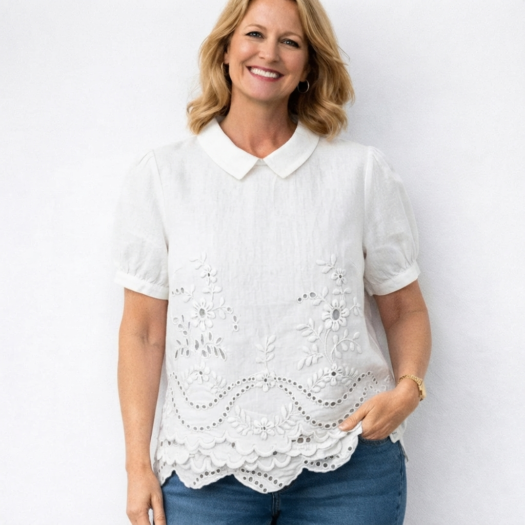 Adèle | Embroidered Top