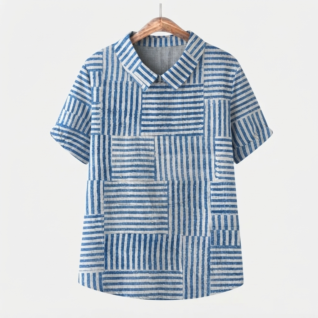 Sophie | Striped Patchwork Blouse